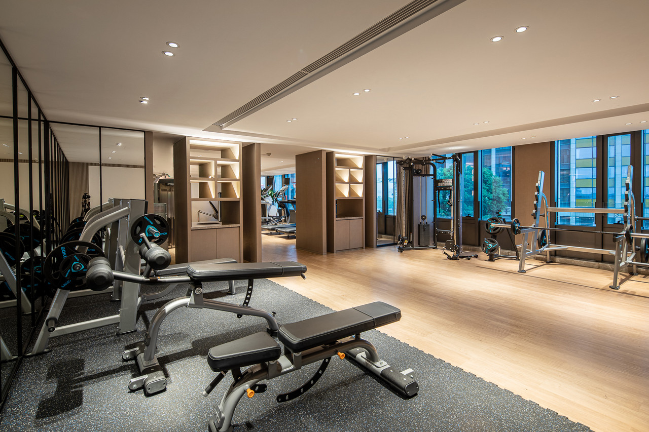Gym, yoga studio and spa